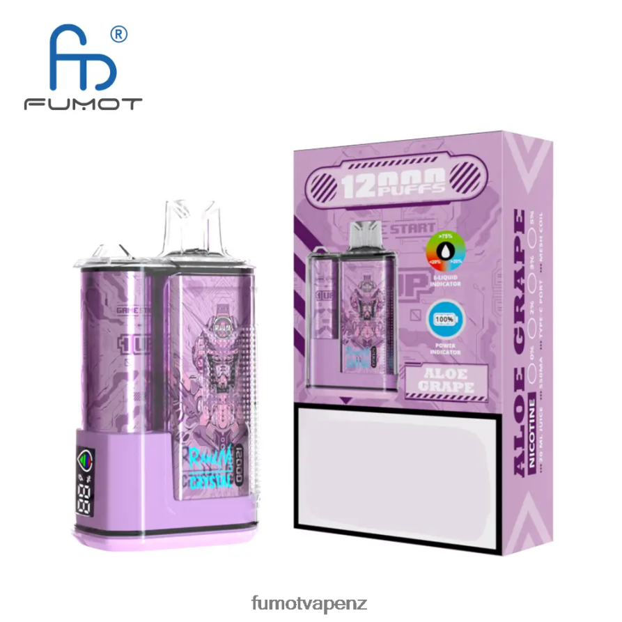Fumot Crystal 1 Piece - 12000 Disposable Vape Box 20ML Mango on Ice - Fumot NZ 422VLN272