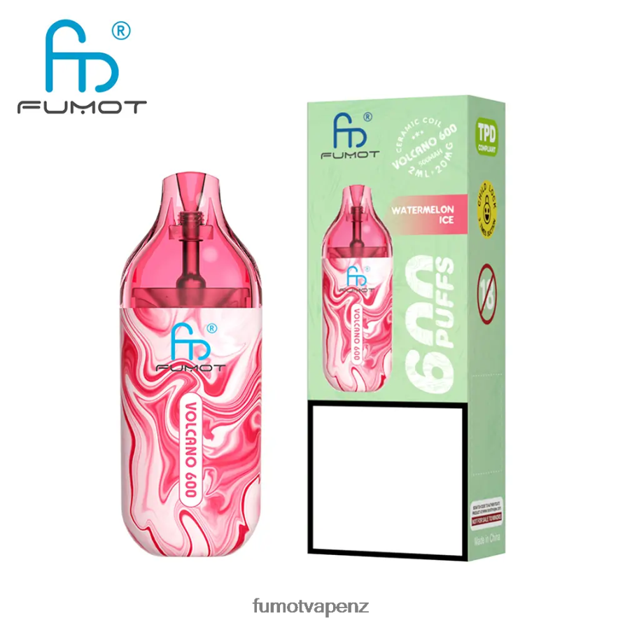Fumot Volcano 600 TPD-Compliant Disposable Vape - 2ML (3 Pieces Set) Blueberry Raspberry - Fumot vape shop 422VLN297