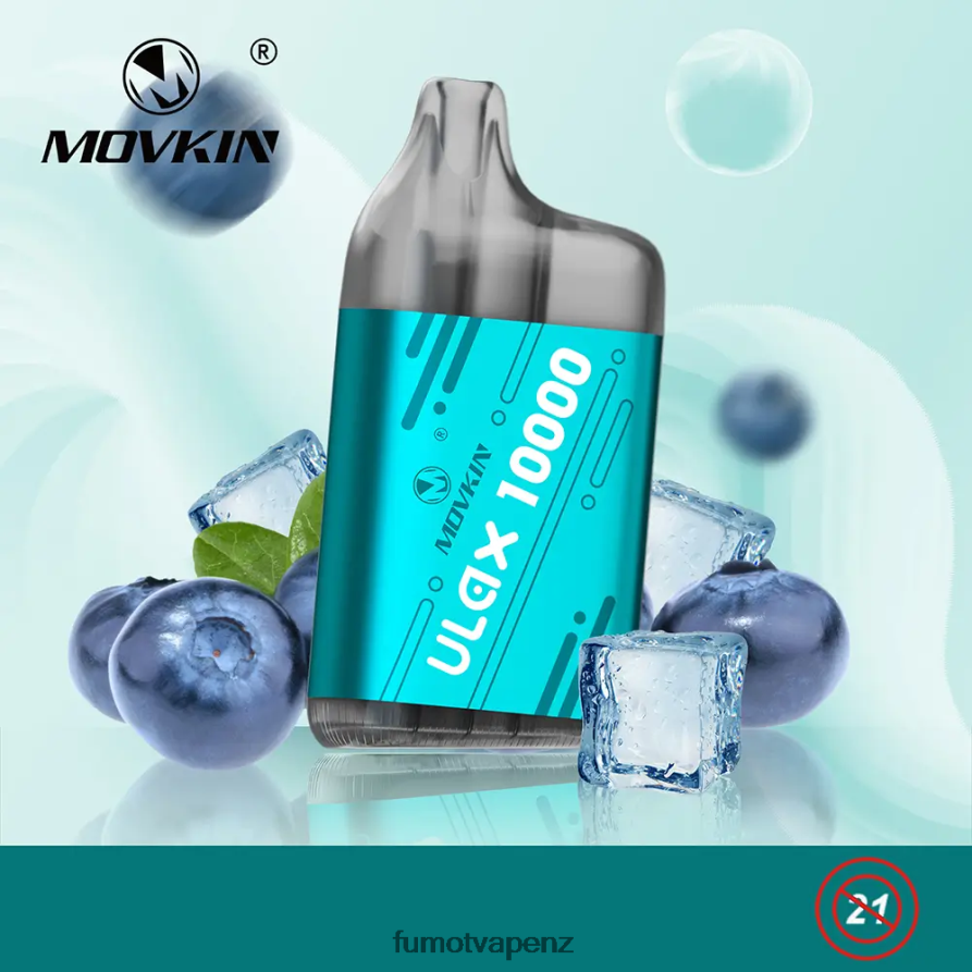 Fumot Movkin Ulax 10000 Disposable Vape Pod - 12ML (1 Piece) Strawberry Ice - Fumot disposable vape 422VLN314