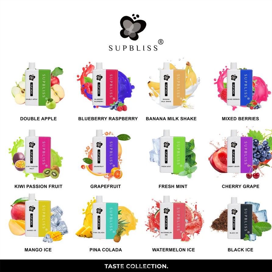 Fumot Supbliss Flip Box 6000 Replaceable Vape Kit - 10ML (1 Piece) Blueberry Raspberry - Fumot NZ 422VLN332