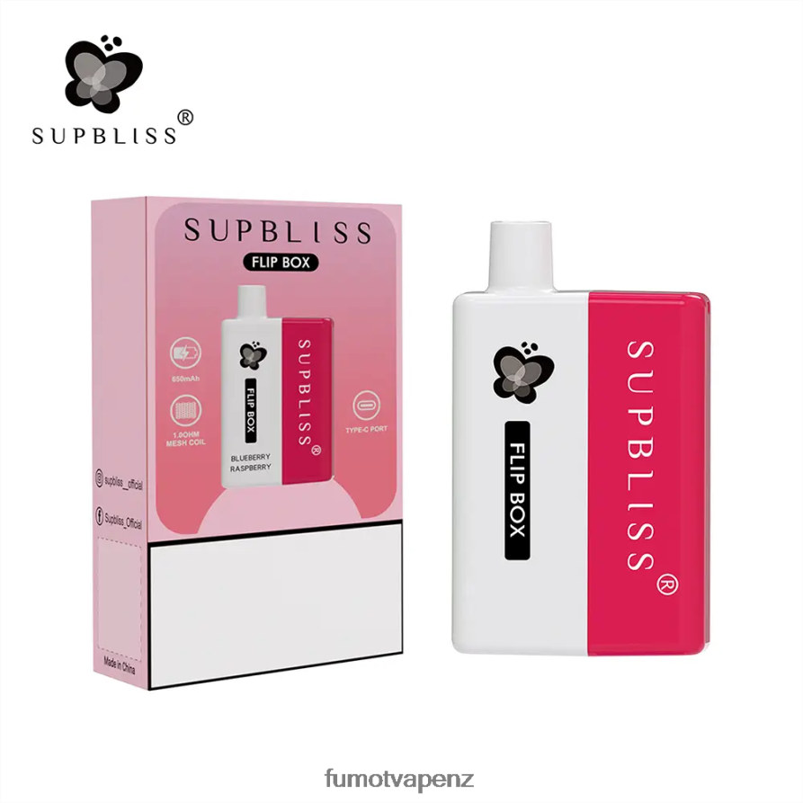 Fumot Supbliss Flip Box 6000 Replaceable Vape Kit - 10ML (1 Piece) Blueberry Raspberry - Fumot NZ 422VLN332
