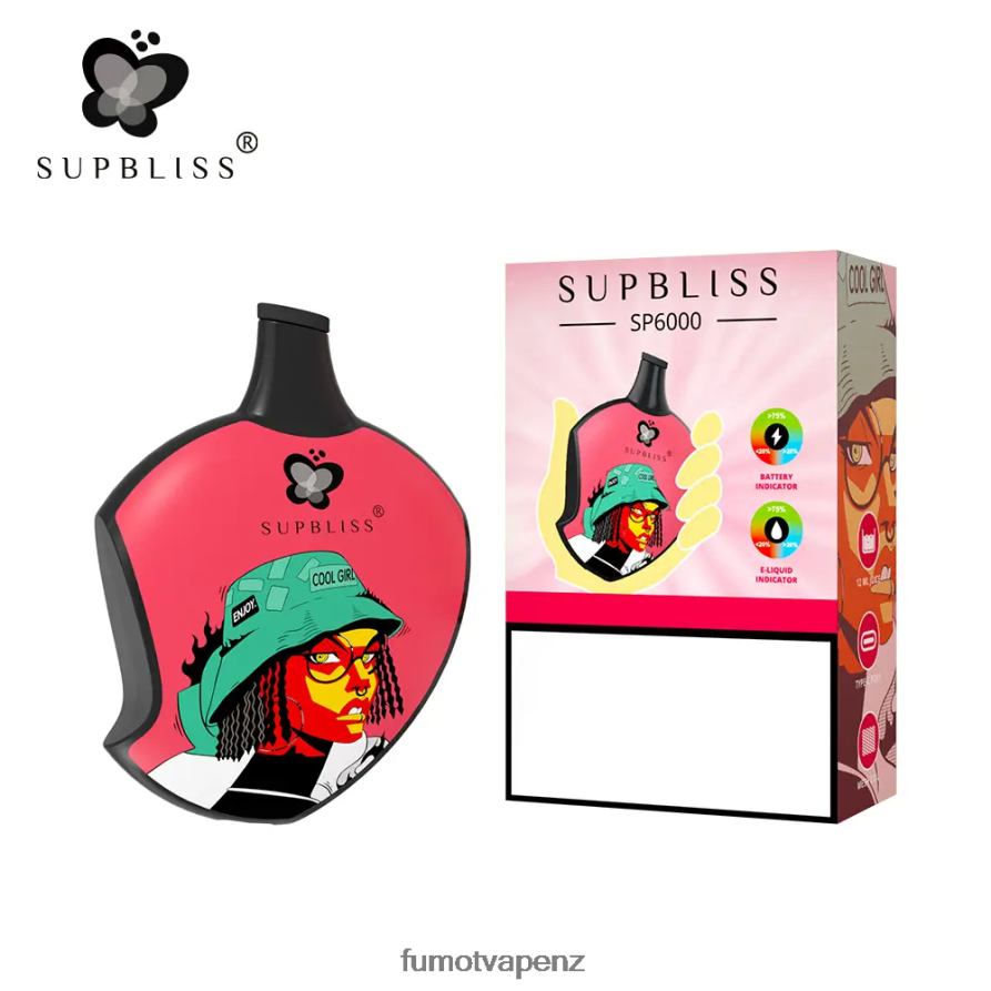 Fumot Supbliss SP6000 Disposable Vape Pod - 12ML (1 Piece) Blueberry Raspberry - Fumot vape NZ 422VLN453