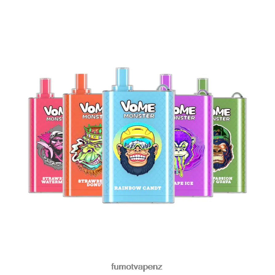Fumot Vome Monster 10000 Disposable Vape Pod Device - 20ML (1 Piece) Peach Mango - Fumot vape NZ 422VLN433