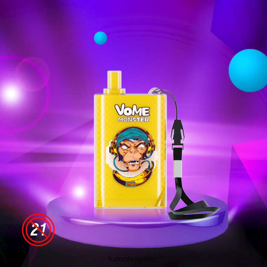 Fumot Vome Monster 10000 Disposable Vape Pod Device - 20ML (1 Piece) Peach Mango - Fumot vape NZ 422VLN433