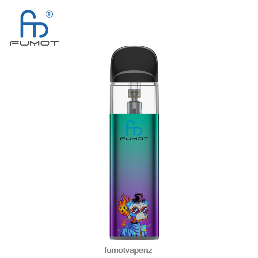 Fumot Dazzle Lite TPD-Compliant Empty Vape Kit (1 Piece) Green-Purple - Fumot vape 422VLN551