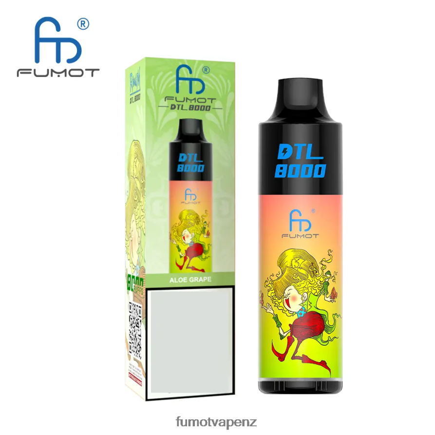 Fumot DTL 8000 Disposable Vape Pen - 16ML (1 Piece) Blue Raspberry Lemon - Fumot vape review 422VLN415