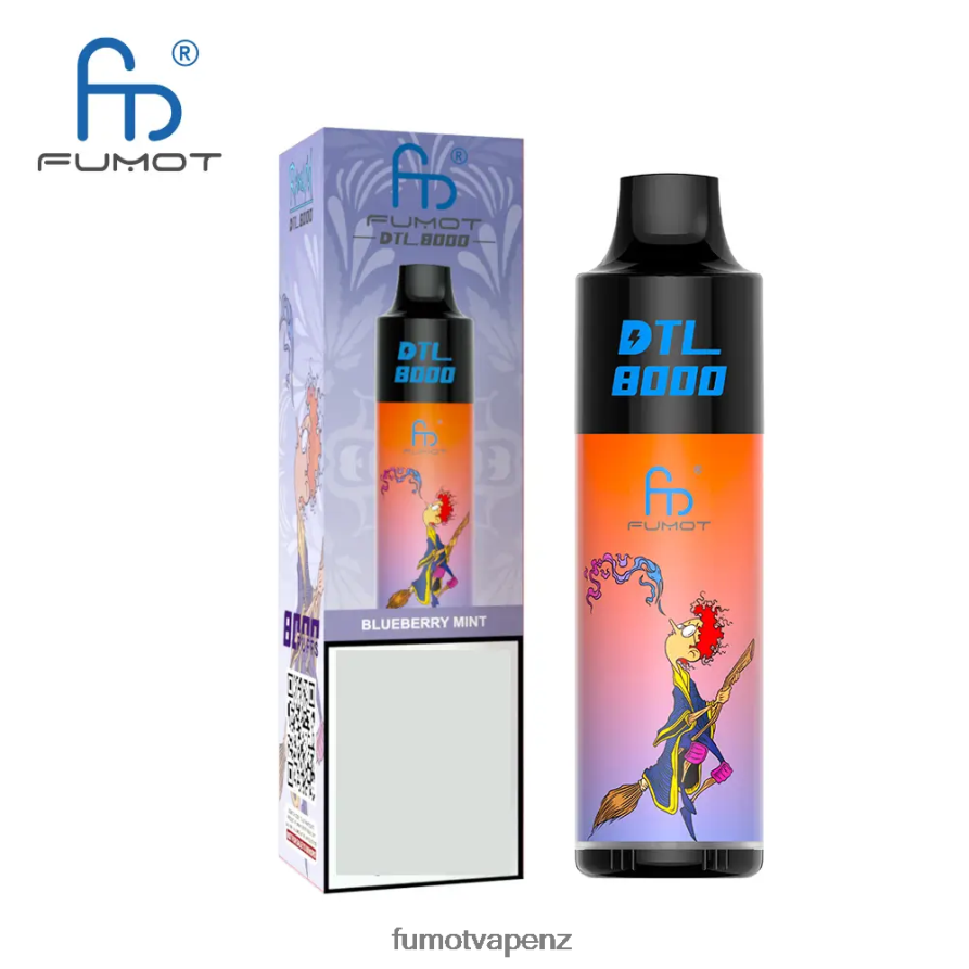Fumot DTL 8000 Disposable Vape Pen - 16ML (1 Piece) Blue Raspberry Lemon - Fumot vape review 422VLN415