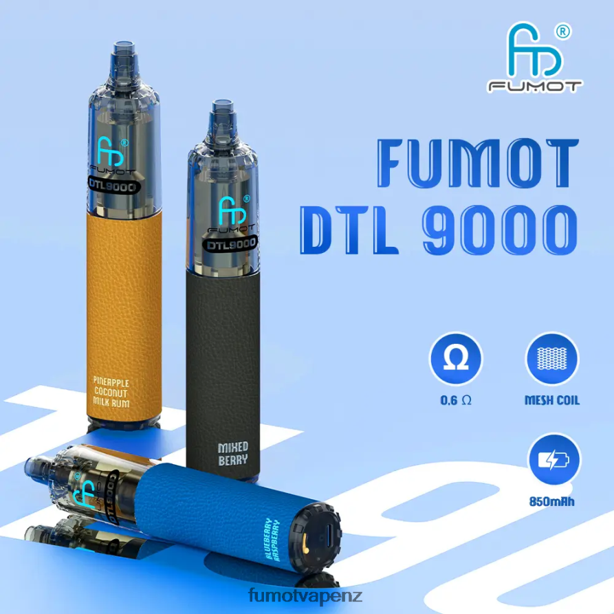 Fumot DTL Disposable Vape Pen 9000- 18ML (1 Piece) Blue Raspberry Lemon - Fumot technology co 422VLN369