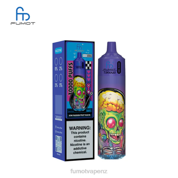 Fumot Disposable Vape - Fumot Tornado 30K Music Kiwi Passion Fruit Guava HT4814