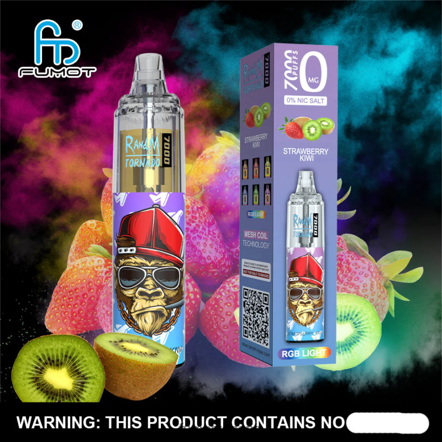 Fumot Tornado 0% 7000 Disposable Vape Pen - 14ML (1 Piece) Blackcurrant Ice - Fumot NZ 422VLN502