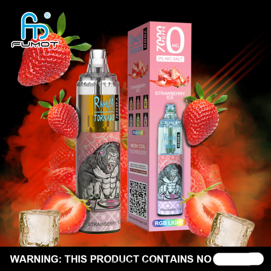 Fumot Tornado 0% 7000 Disposable Vape Pen - 14ML (1 Piece) Blackcurrant Ice - Fumot NZ 422VLN502
