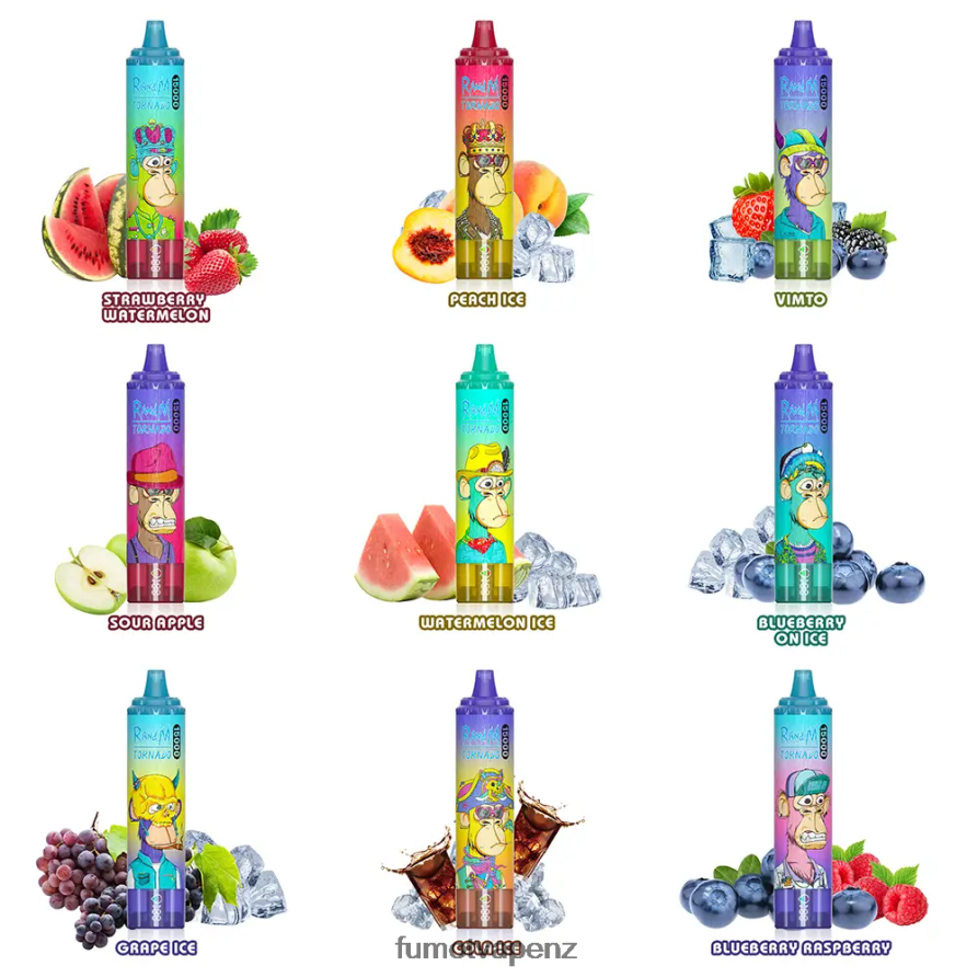 Fumot Tornado 15000 Disposable Vape - 25ML (1 Piece) Ice Pop - Fumot NZ 422VLN172