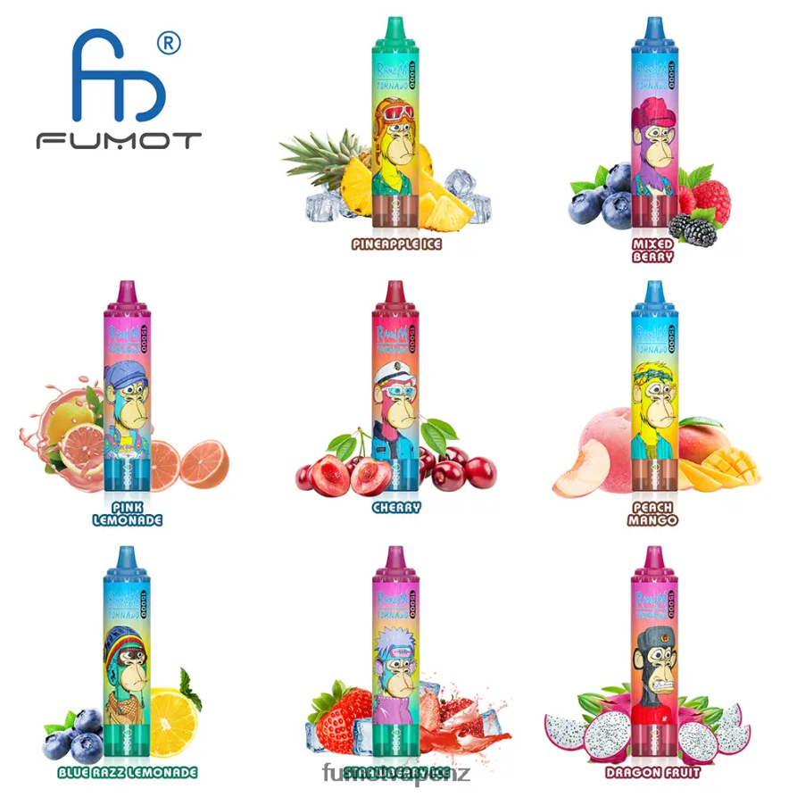 Fumot Tornado 25ML 15000 Disposable Vape (1 Piece) Mixed Berry - Fumot NZ 422VLN192