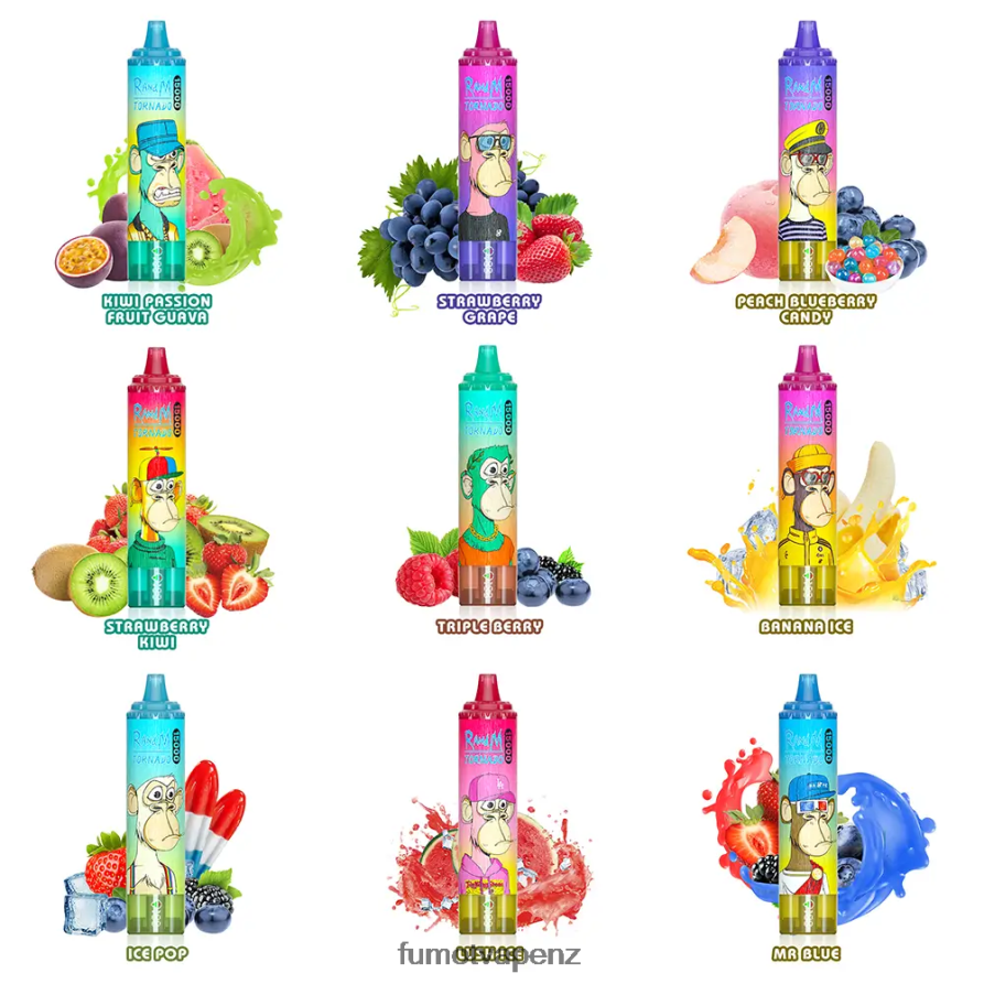 Fumot Tornado 25ML 15000 Disposable Vape (1 Piece) Pineapple Ice - Fumot vape 422VLN191