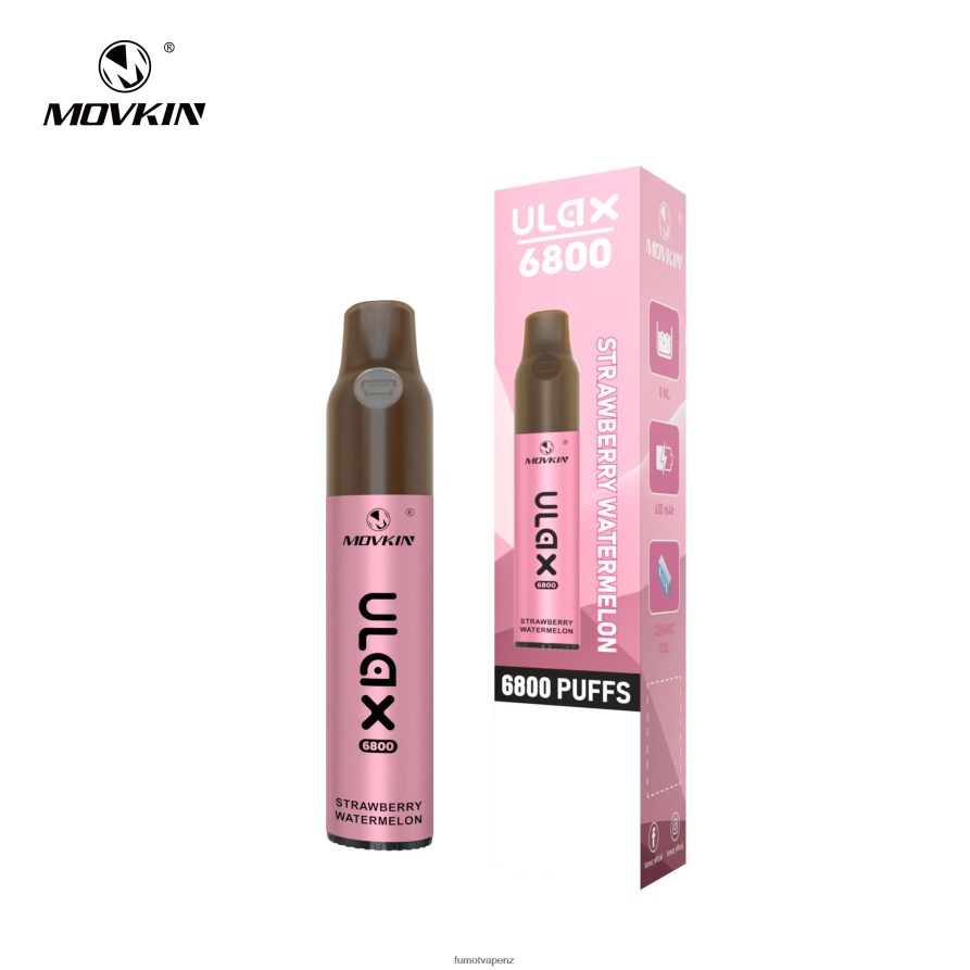 Fumot Movkin Ulax 6800 Disposable Vape, Ceramic Coil - 8ML (1 Piece) Kiwi Passion Fruit Guava - Fumot vape NZ 422VLN323