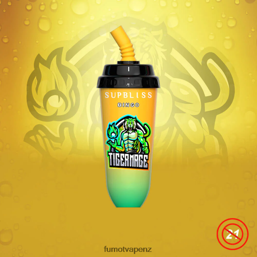 Fumot Supbliss Bingo 16ML 8000 Disposable Vape Pod Device (1 Piece) Peach Mango - Fumot disposable vape 422VLN404
