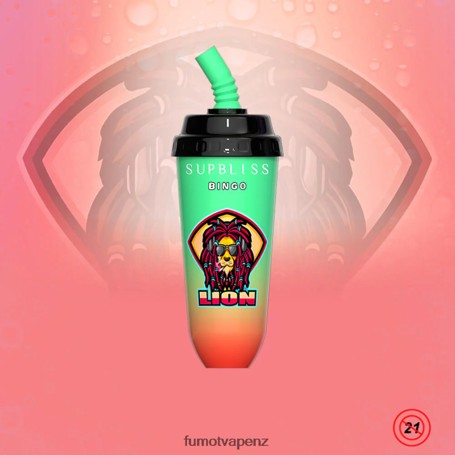 Fumot Supbliss Bingo 16ML 8000 Disposable Vape Pod Device (1 Piece) Strawberry Kiwi - Fumot price 422VLN410