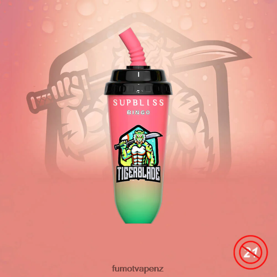 Fumot Supbliss Bingo 16ML 8000 Disposable Vape Pod Device (1 Piece) Strawberry Mango - Fumot technology co 422VLN409