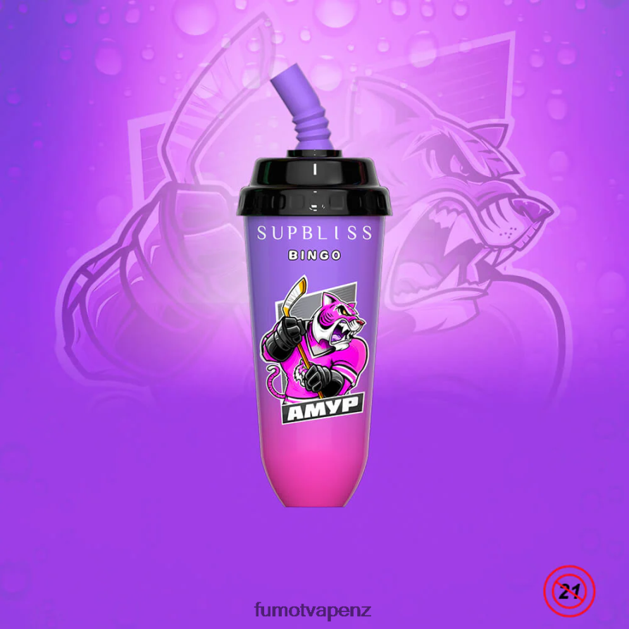 Fumot Supbliss Bingo 8000 Disposable Vape Pod Device - 16ML (1 Piece) Blueberry - Fumot vape NZ 422VLN393
