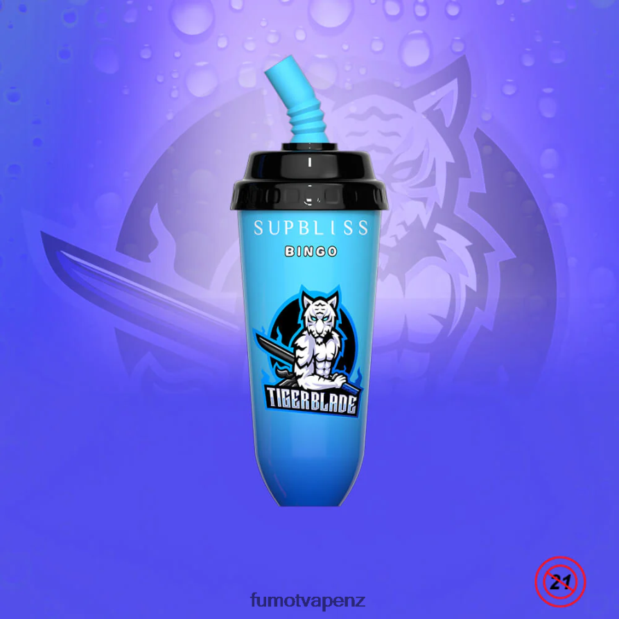 Fumot Supbliss Bingo 8000 Disposable Vape Pod Device - 16ML (1 Piece) Blueberry - Fumot vape NZ 422VLN393