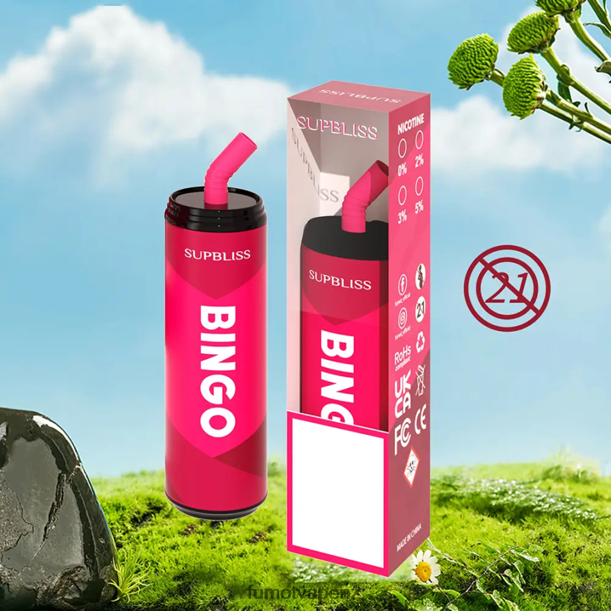 Fumot Supbliss Bingo 9000 Disposable Vape Pen (1 Piece)- 18ML Blueberry Raspberry - Fumot vape review 422VLN465