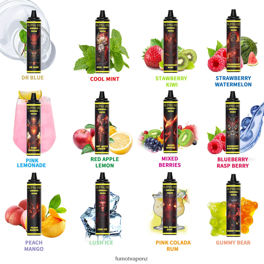 Fumot Supbliss Umbra 10000 (1 Piece) Disposable Vape Pen - 20ML Red Apple Lemon - Fumot NZ 422VLN482