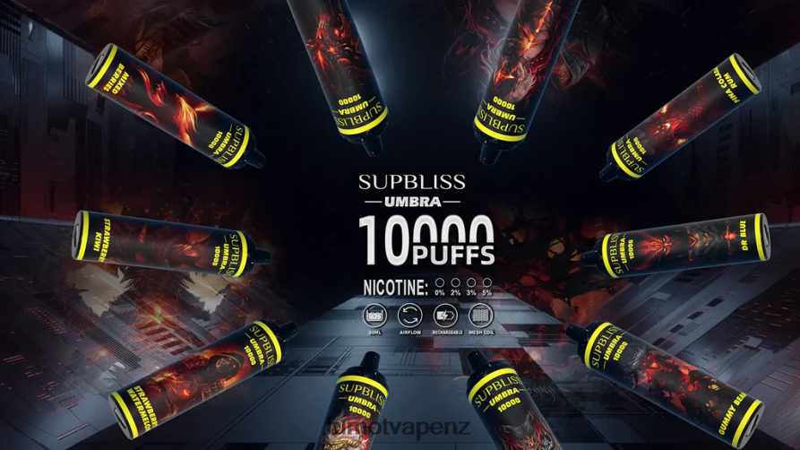 Fumot Supbliss Umbra 10000 (1 Piece) Disposable Vape Pen - 20ML Red Apple Lemon - Fumot NZ 422VLN482