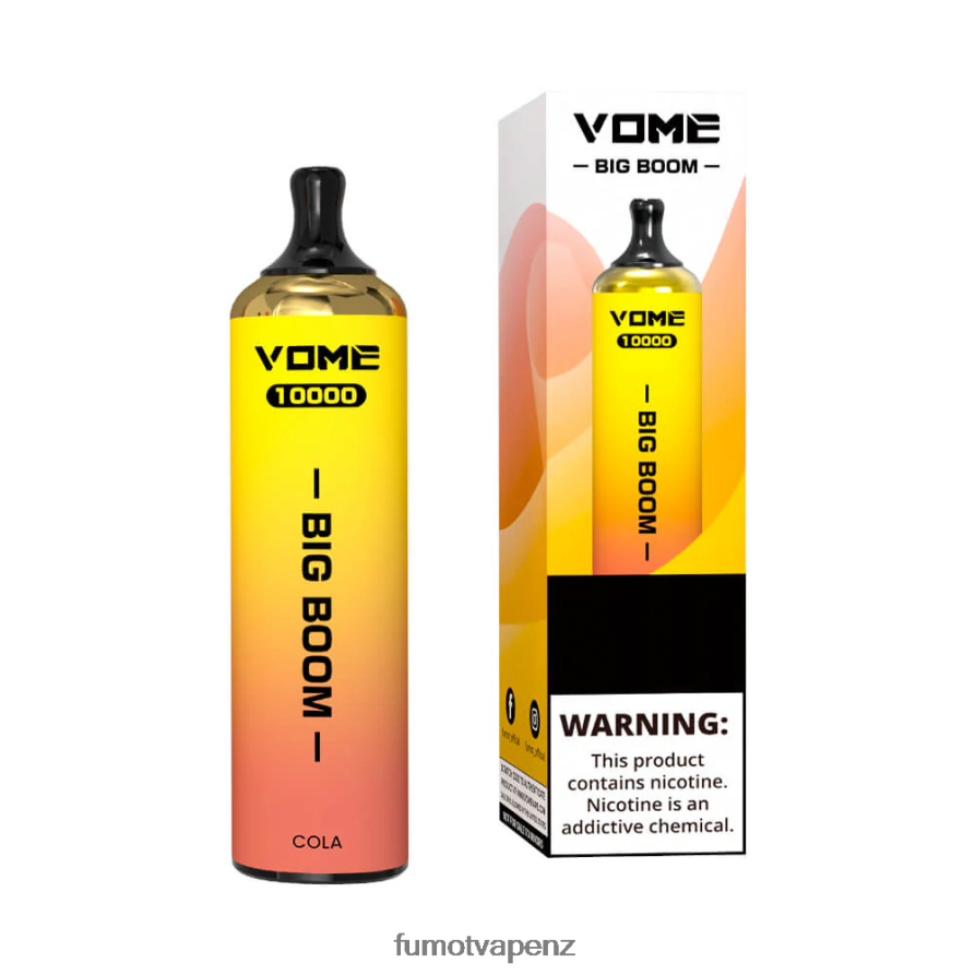 Fumot Vome Big Boom Disposable Vape Pen 10000 - 20ML (1 Piece) Red Bull - Fumot disposable vape 422VLN444